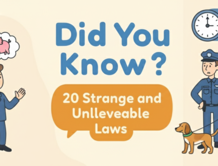 Did you know 20 strange and unlleveable laws