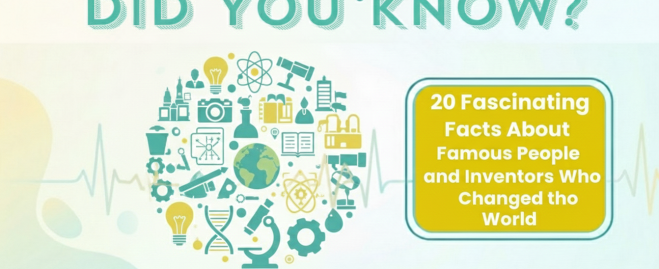 Did You Know 20 Fascinating Facts About Famous People and Inventors Who Changed the World
