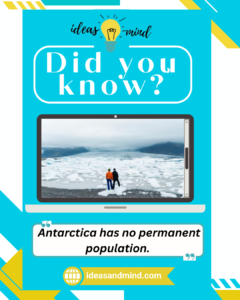 Did you Know Antarctica has no permanent population