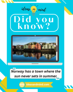 Did you Know Norway has a town where the sun never sets in summer
