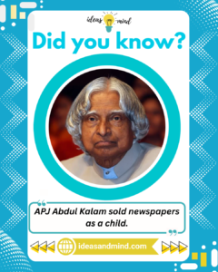 Did you know APJ Abdul Kalam sold newspapers as a child