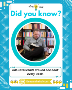 Did you know Bill Gates reads around one book every week